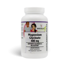 Bottle of BariatricPal Magnesium Glycinate 400 mg, formulated to support calmness and relaxation. Contains 180 vegetarian capsules.
