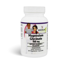 Bottle of BariatricPal Magnesium Glycinate 400 mg, formulated to support calmness and relaxation. Contains 90 vegetarian capsules.