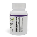 View of side bottle of Coenzymated 5,000mcg Methyl B-12 (60) Chewable Tablets by BariatricPal showcasing Supplement Facts.