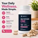 BariatricPal Multivitamin ONE Iron-Free with 90 fast-dissolving veggie capsules. Take one capsule per day.