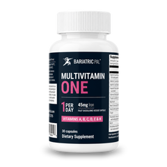 BariatricPal Multivitamin ONE 1 per Day! Bariatric Multivitamin Capsule with 45mg Iron