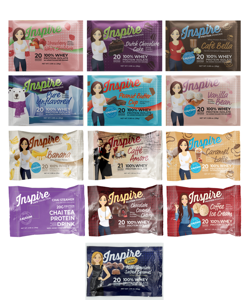 Inspire Single Serve Protein Powder by Bariatric Eating - Variety Pack