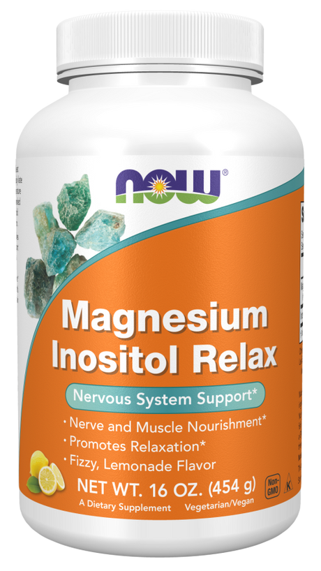 NOW Magnesio Inositol Relax Polvo - 16 oz.
