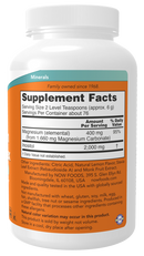 NOW Magnesium Inositol Relax Powder - 16 oz.
