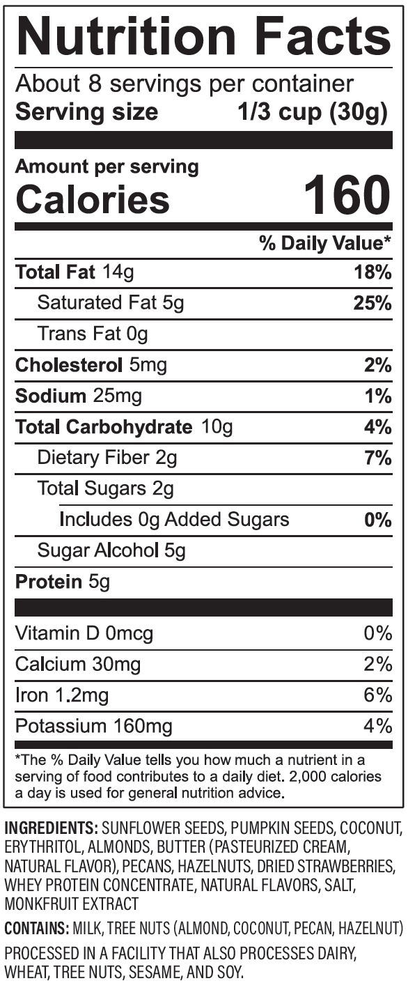 NuTrail Keto Nut Granola