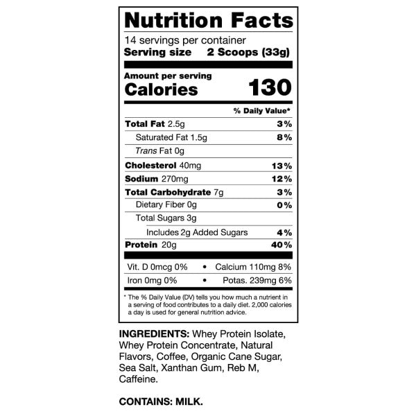 Chike Nutrition Natural High Protein Iced Coffee 16oz Bag