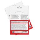 A product packaging for a skincare patch, featuring instructions on application, ingredients list, and cautionary notes, displayed against a plain background.
