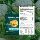 OA Gourmet Original Sandwich Slices made with 60% cauliflower. Gluten-free with 2 grams of net carbs and 4 grams of protein per serving, six-count package.