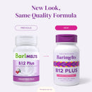 BariMelts B12 Plus Vitamins (1,000 mcg) 90 Fast-Dissolving Tablets - Natural Cherry Flavor