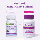 BariMelts Multivitamin with Iron - 60 Fast-Dissolving Tablets - Natural Fruit Flavor