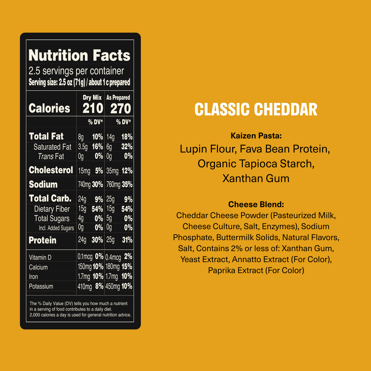Kaizen Food Company Low Carb Plant Based Mac & Cheese, 6.4 oz by