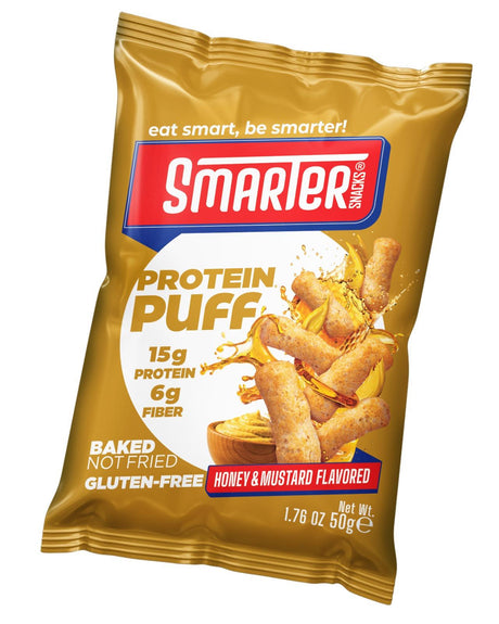 Smarter Snacks Bocadillos de Proteína - Miel y Mostaza / Una bolsa