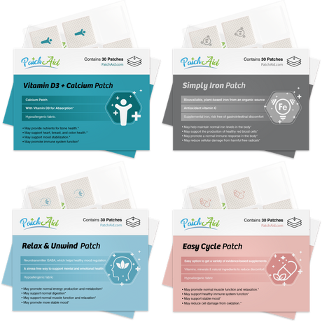 Parches de soporte para el síndrome premenstrual de PatchAid