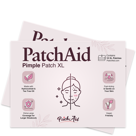 Pimple Patch XL – 10 Extra-Large Hydrocolloid Patches for Face and Body