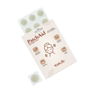 A package of PatchAid Lip Care Patches features a smiling woman with glowing skin, surrounded by icons highlighting hydration and suitability for all skin types, with a single patch displayed in the foreground.