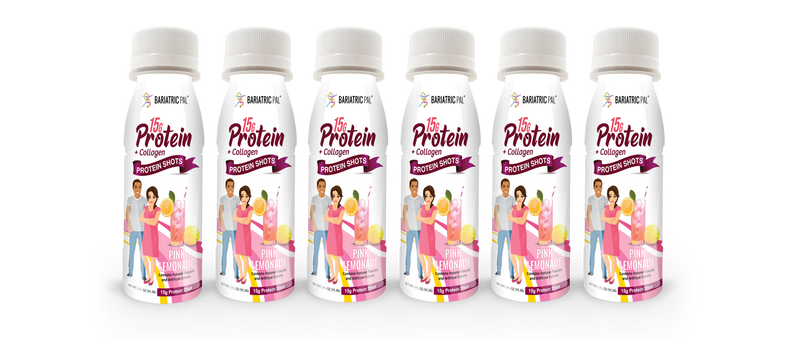 BariatricPal 15g Whey & Collagen Complete Protein Shots - Pink Lemonade