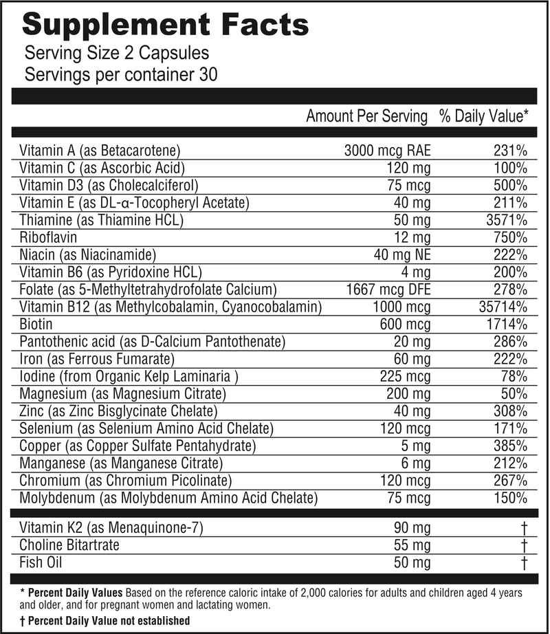 BariatricPal Bariatric Multivitamin Capsule + Prenatal & Postnatal