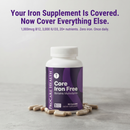 ProCare Health Core Iron Free Bariatric Multivitamin. One capsule daily, 30-count bottle.