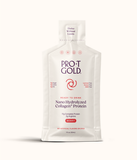 Liquid Collagen Protein Packets by ProT Gold, 1 fl oz - Berry / One Packet