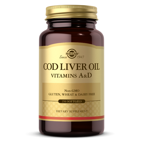 Huile de Foie de Morue Solgar - Vitamines A et D
