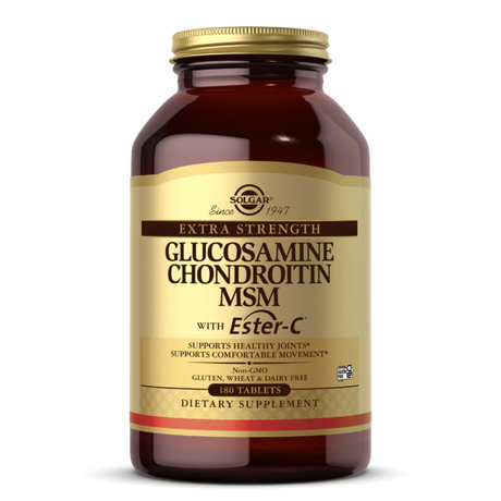 Solgar Glucosamina Condroitina MSM de alta potencia con Ester-C - 180 comprimidos