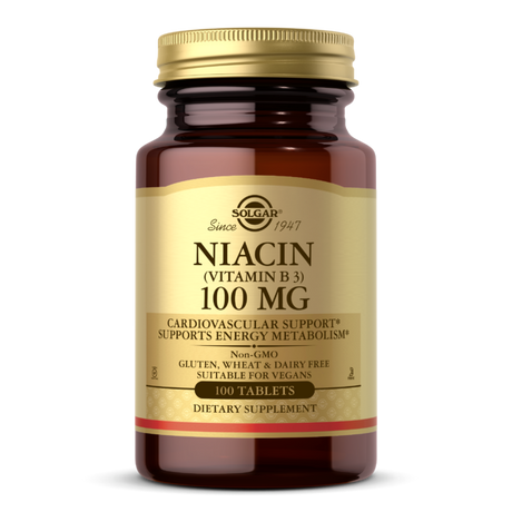 Solgar Niacina (Vitamina B3) Comprimidos de 100mg