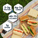 Schmidt Old Tyme 647 Bread with 40 calories, 6 grams of net carbs and 8 grams of fiber per serving.