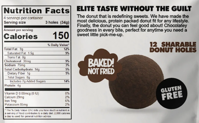 Elite Sweets High-Protein & Low-Carb Donut Holes
