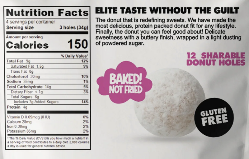 Elite Sweets High-Protein & Low-Carb Donut Holes