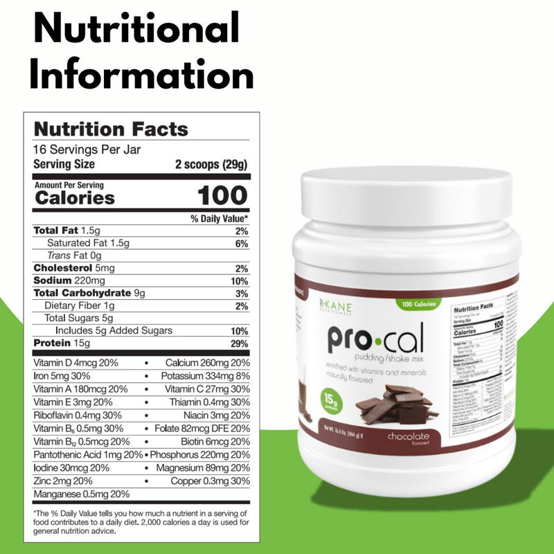 R-Kane Nutritionals Pro-Cal High Protein Shake or Pudding - Chocolate