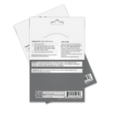 The back of a product packaging displays usage instructions and ingredients for a vitamin patch, with a focus on safe application and precautions for skin irritation.