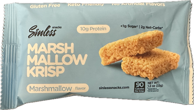 Sinless Low Carb Marshmallow Krisp Bar