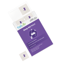 A purple package labeled "Sleep Aid Patch" displays a sleep patch and highlights benefits like promoting restful sleep and relaxation, featuring icons of a bed and sleep symbols.