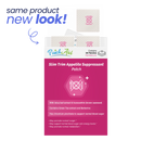 Slim Trim Appetite Suppressant Patch packaging with 'same product new look' text.