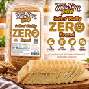 ThinSlim Foods Soft n’ Fluffy Zero Net Carb Bread with 7 grams of protein, 7 grams of fiber and 45 calories per two slices.