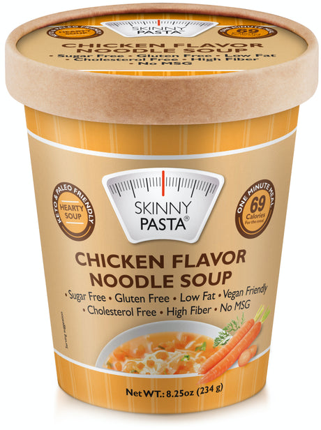 Sopa de fideos Konjac Skinny Pasta - Pollo, 8.25oz