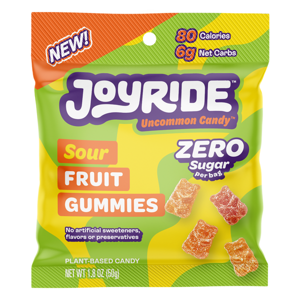 Joyride Zero Sugar Sour Fruit Gummies 1.8 oz