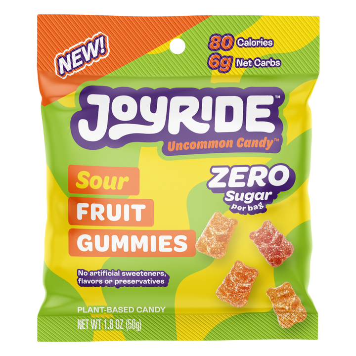 Joyride Zero Sugar Sour Fruit Gummies 1.8 oz