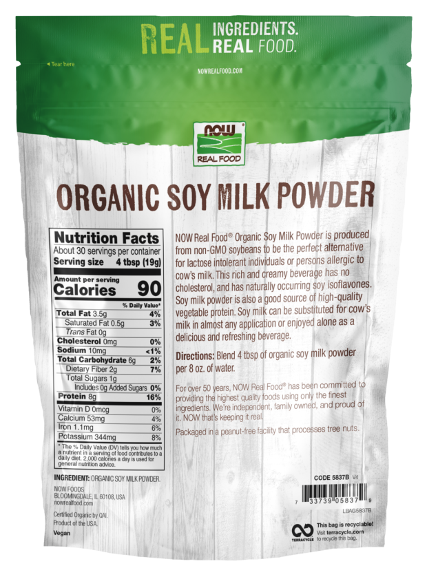 NOW Soy Milk Powder 20 oz.