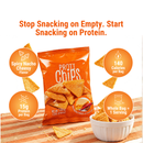 Proti Chips Spicy Nacho Cheese chips with 15g of protein. 