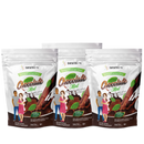 Three packages of Bariatric Pal Chocolate Mint calcium citrate soft chews are displayed, featuring illustrations of a man and a woman holding the product, with chocolate and mint graphics in the background.