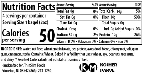 ThinSlim Foods Xtreme Bagels 8 oz.