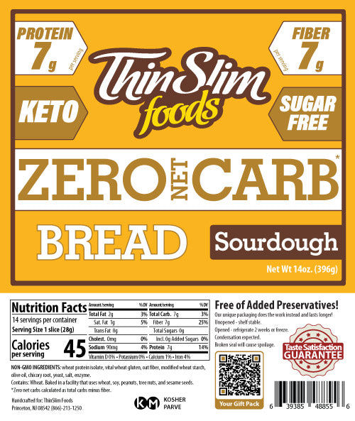 ThinSlim Foods Love the Taste Zero Carb Bread