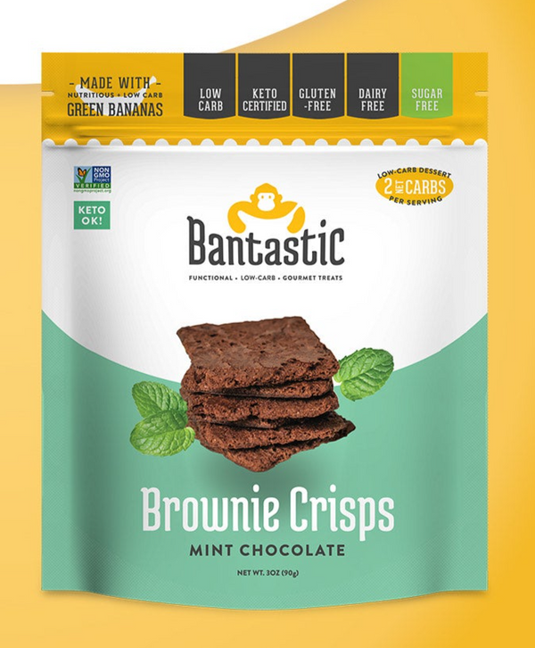 Bantastic Brownie Thin Crisps Snack - Mint Chocolate