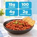 Vegetarian Sloppy Joe entrée, naturally flavored and aspartame-free - just add water. 