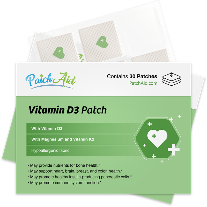 Vitamin D3 with K2 Vitamin Patch by PatchAid