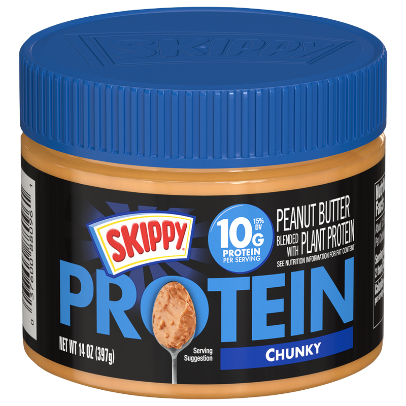 SKIPPY Peanut Butter Blended with Plant Protein, 14 oz