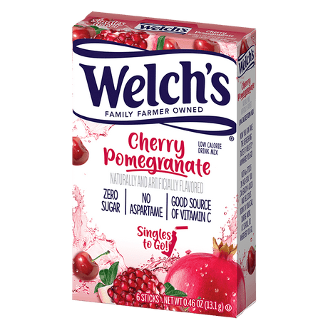 Welch's Zero Sugar Singles-to-Go - 6 sticks / Cherry Pomegranate