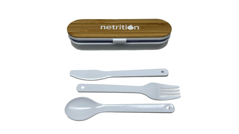 Cutlery Set with Bamboo Cover by Netrition