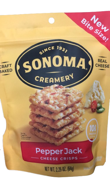 Sonoma Creamery Pepper Jack Crisps 2.25 oz